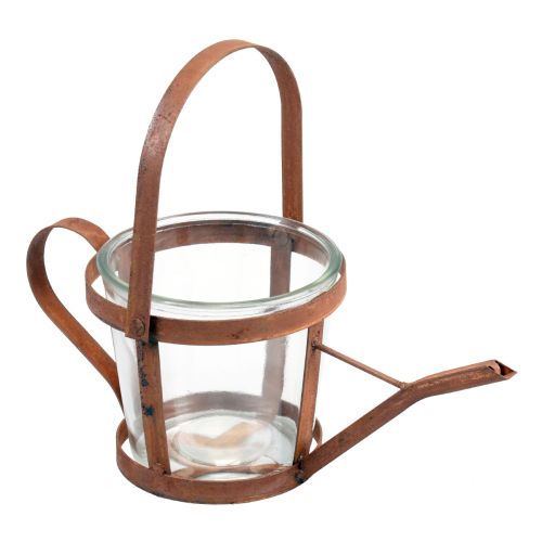 Product Watering can decoration lantern plant pot garden decoration rust 29cm