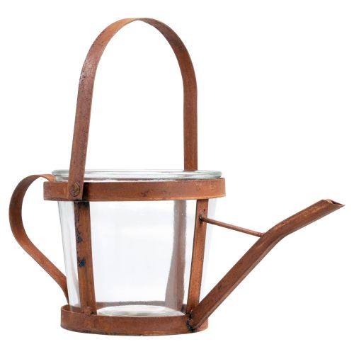 Floristik24 Watering can decoration lantern plant pot garden decoration rust 29cm
