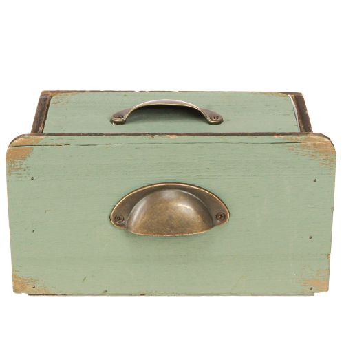 Product Planter Wooden Drawers Decoration 22/18cm Set of 2