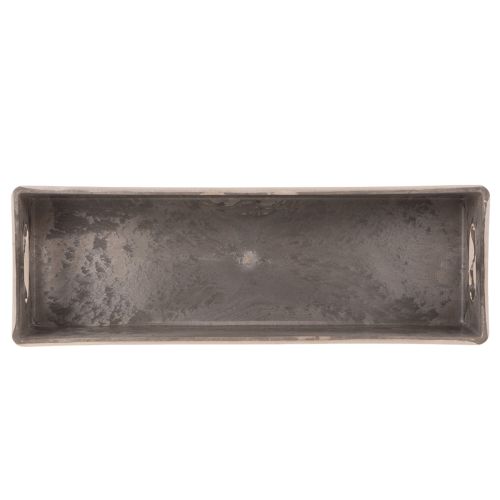 Compact rectangular tray, versatile use for decoration and planting, 23cm | Floristik24.ie