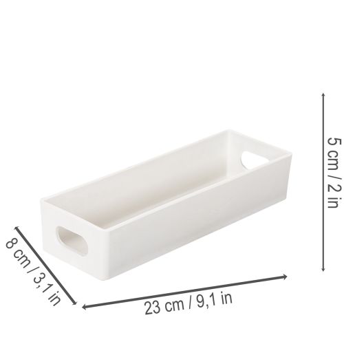 Rectangular tray with handles for storage and table decoration, 32cm | Floristik24.ie