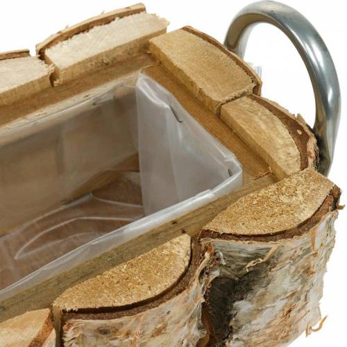 Product Plant box birch with handles 40×15×13cm deco birch wood