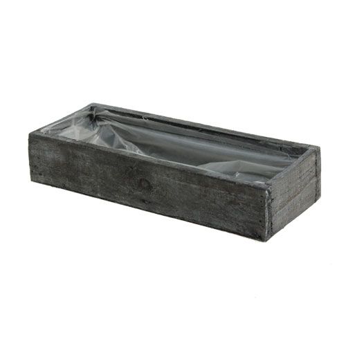 Floristik24 Wooden plant box gray 30cm x 9.5cm x 6cm