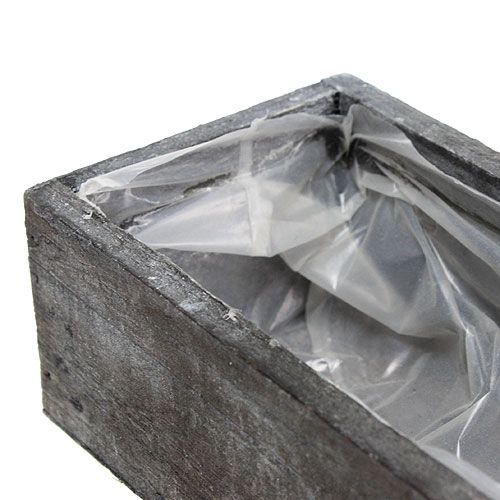 Floristik24 Wooden plant box gray 30cm x 9.5cm x 6cm