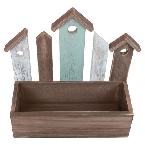 Floristik24 Plant box wooden planter row of houses 30.5×30cm