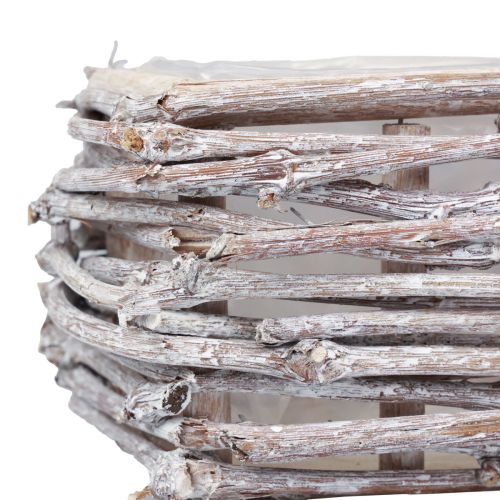 Floristik24 Plant box plant box branches washed white 30×17×12cm