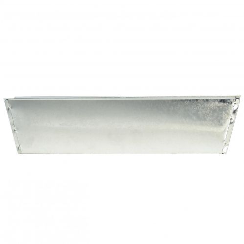 Floristik24 Planter flower box metal silver 38x9.5x5cm