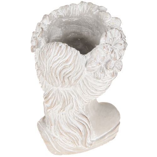 Product Plant head antique cast stone planter woman 12.5×12×20.5cm