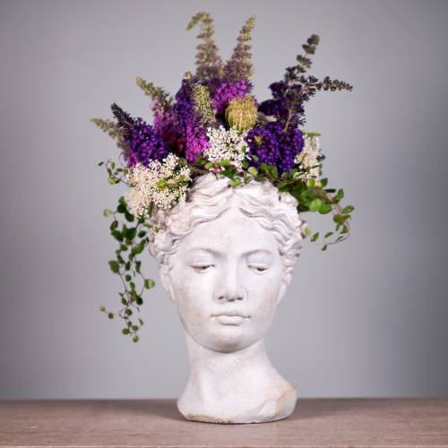 Floristik24 Plant head bust cast stone H27cm