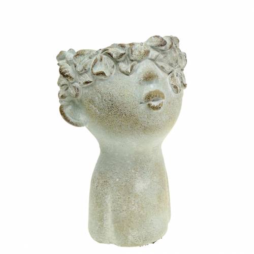 Floristik24 Plant head bust stone cast Ø11.5cm H18cm