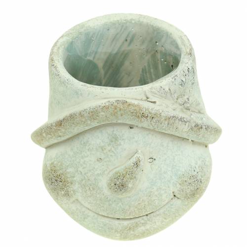 Product Planter plant head snowman Ø11cm H11.5cm 2pcs