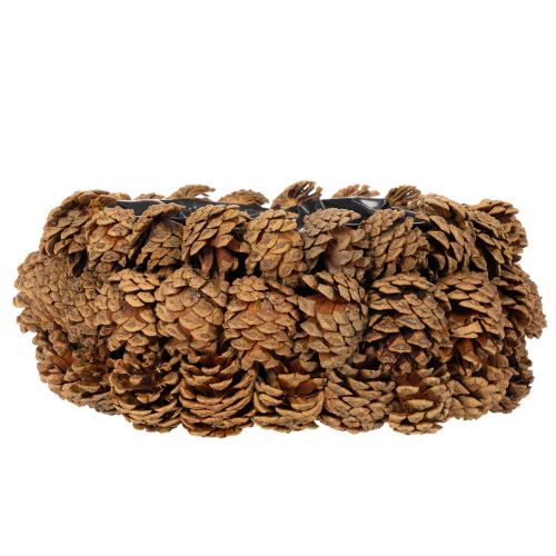 Round pine cone planting bowl,