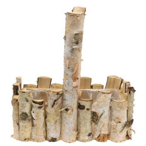 Floristik24 Plant basket birch branches 29x17cm H30cm