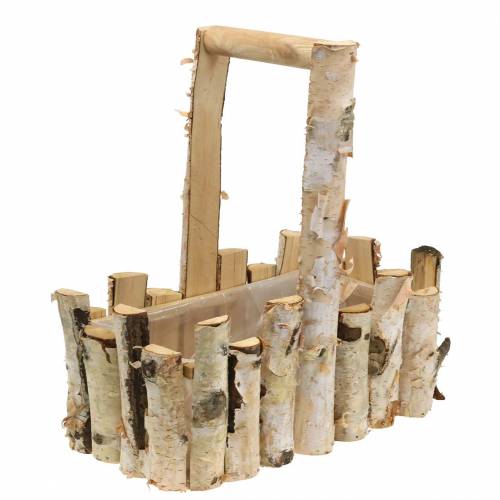 Floristik24 Plant basket birch branches 29x17cm H30cm