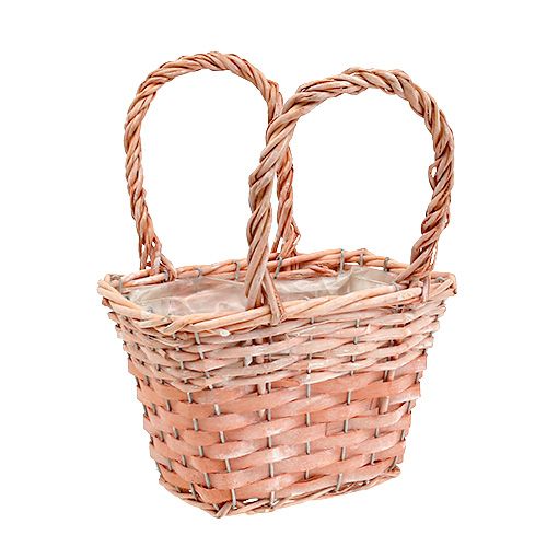 Floristik24 Plant basket orange 20cm x 14cm H13cm