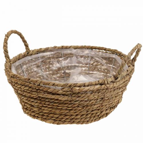 Floristik24 Plant basket seagrass basket with handles table decoration Ø30cm H11cm