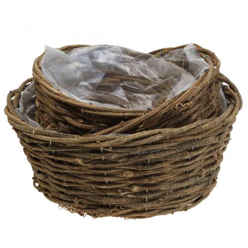 Floristik24 Plant basket flower pot rustic vines Ø20/25/28cm set of 3