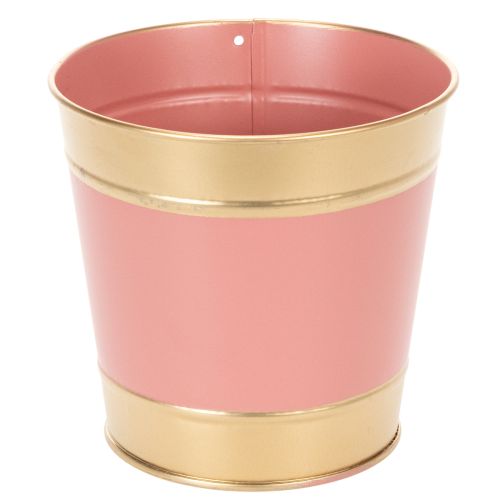 Product Metal plant pot/flower pot/planter, Ø13cm H12cm, 4 pieces