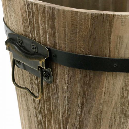 Floristik24 Oval wood planter with country style handles 40 × 25 × 30cm