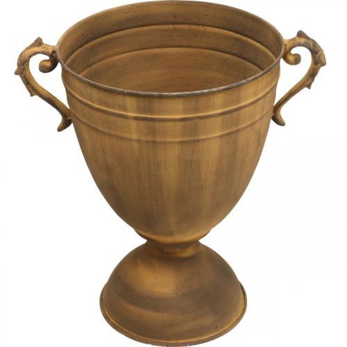 Floristik24 Plant pot rust look cup vase metal Ø22,5cm H32,5cm