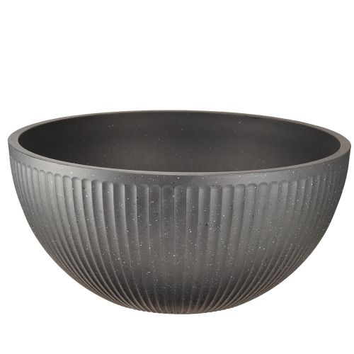Plant pot bowl plastic anthracite Ø40cm H18.5cm