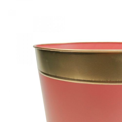 Product Planter flower pot metal cachepot Ø13cm H12cm 4pcs