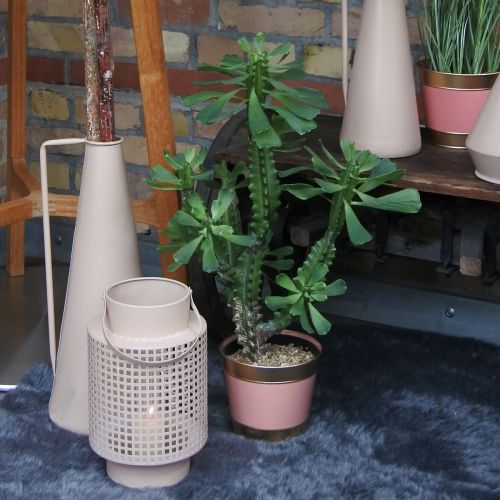 Product Planter flower pot metal cachepot Ø26cm H22cm 4pcs