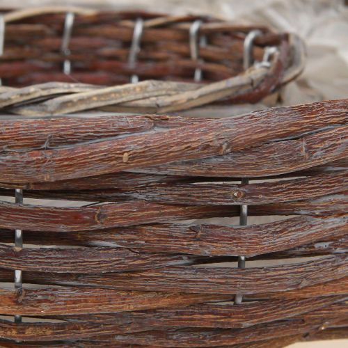 Product Plant Ring Plant Bowl Wood Natural Grey Ø30/35cm Set 2pcs