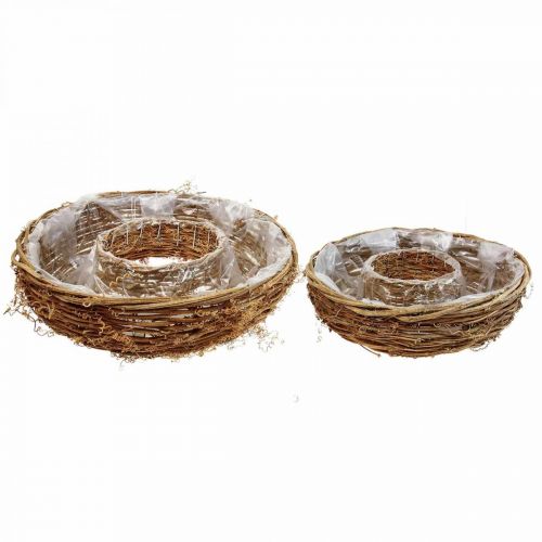 Floristik24 Vine plant ring, plant bowl Ø35/30cm set of 2