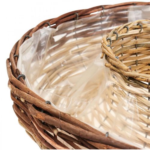 Floristik24 Plant ring made of willow, plant bowl Ø44/38cm set of 2