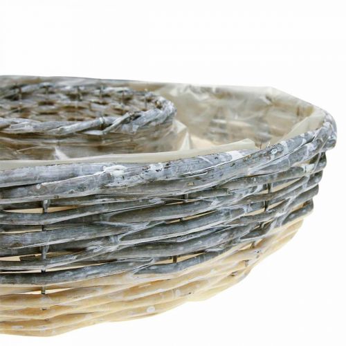 Product Plant ring willow natural plant bowl Ø44/38cm set of 2 white washed