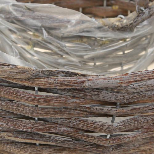 Product Wooden rattan plant rings, natural grey, Ø40/45cm, set of 2.