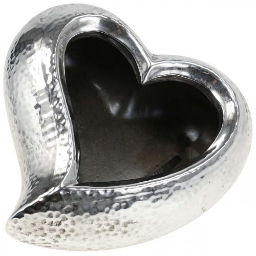 Floristik24 Plant bowl heart ceramic heart for planting 18cm
