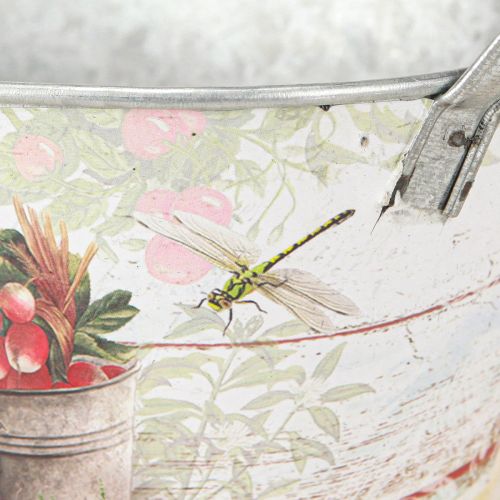 Floristik24 Metal planter oval Fresh Garden 34.5x14x15.5cm