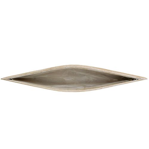 Floristik24 Planter bowl made of wood white 79cm x 14cm x 7.5cm
