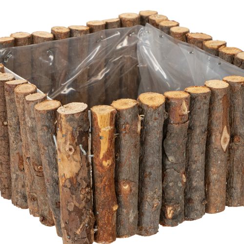 Product Plant bowl square natural birch branches 14.5/20cm set of 2