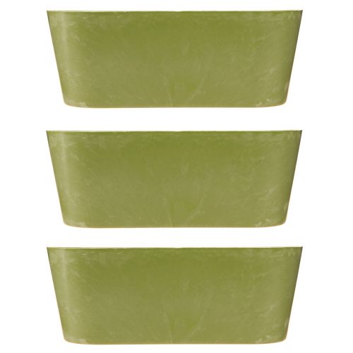 Product Plant Bowl Oval Green Plastic Bowl 27×11×10cm 3pcs