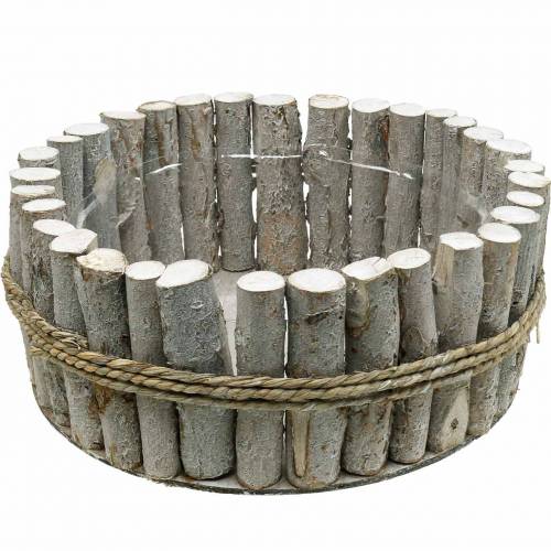 Floristik24 Planter bowl made of branches Ø33cm H13cm