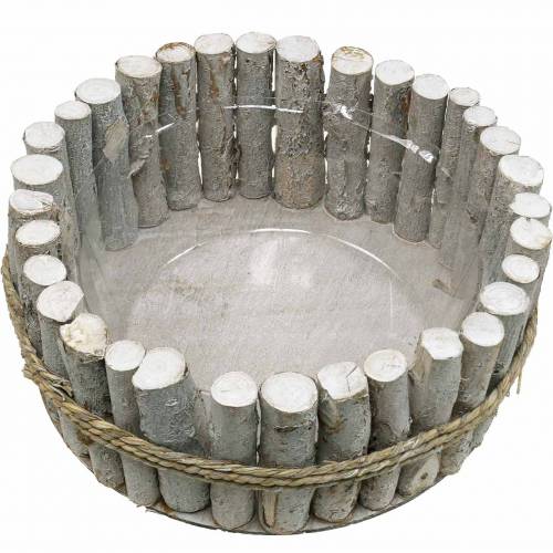 Floristik24 Planter bowl made of branches Ø33cm H13cm