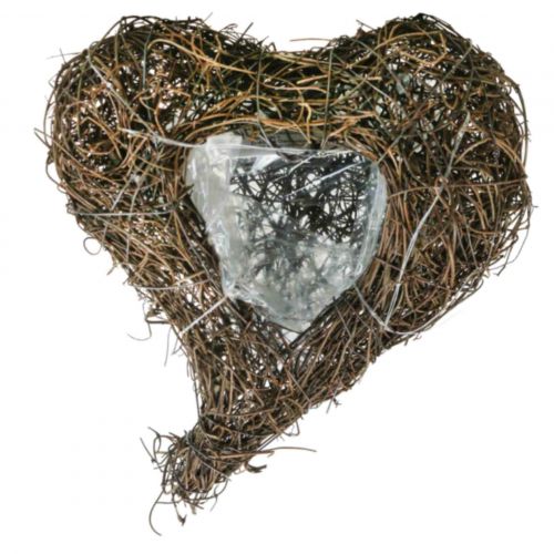 Floristik24 Plant bowl heart cemetery, vine heart for planting 15cm 2pcs