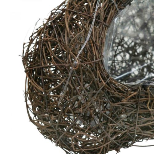 Floristik24 Plant bowl heart cemetery, vine heart for planting 15cm 2pcs