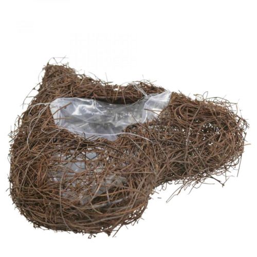 Floristik24 Plant bowl heart cemetery, vine heart for planting 21cm