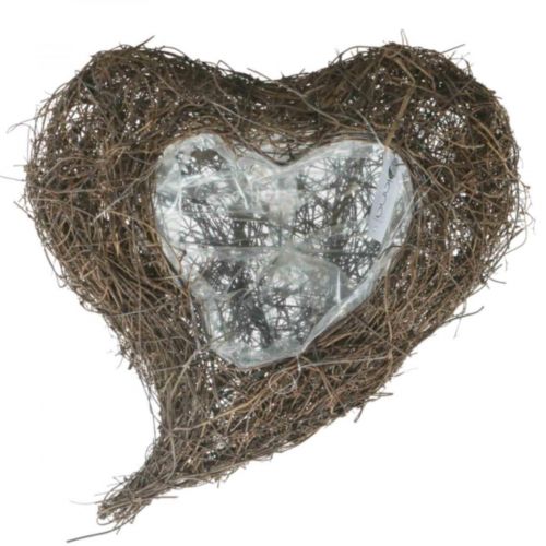 Plant bowl heart cemetery, vine heart for planting 26cm