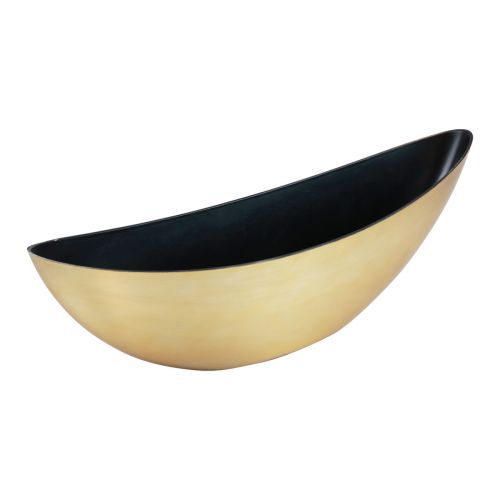 Floristik24 Plant bowl plant boat black gold 55×15×18cm