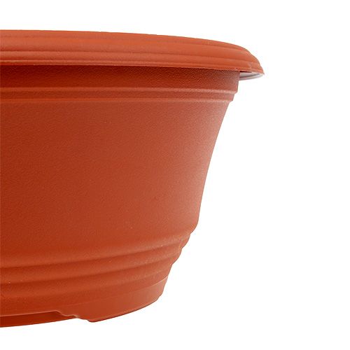 Plastic plant bowl Ø27cm terracotta, 1pc