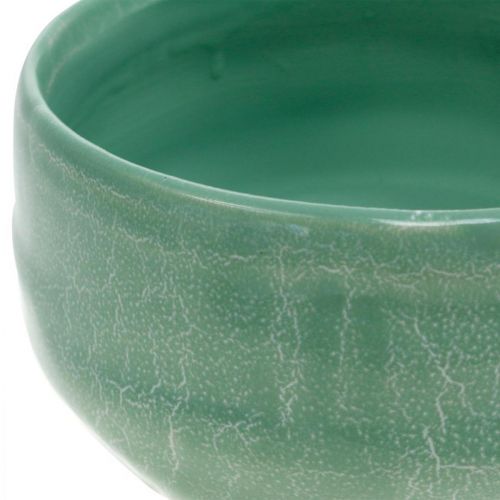Floristik24 Plant bowl with basket pattern, ceramic decoration, round arrangement bowl Ø16cm H7.5cm