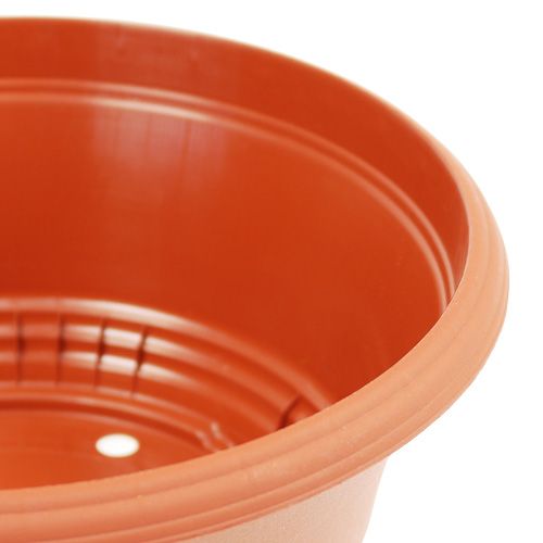 Product Round planter plastic Ø23cm H10cm terracotta 5pcs