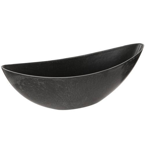 Floristik24 Planting Boat Plastic Anthracite Bowl 28×9×9cm 3pcs