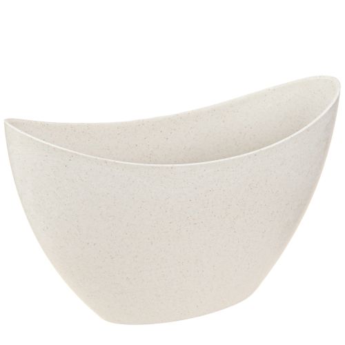 Floristik24 Planting Boat Plastic Bowl Beige 24×10×15cm 3pcs