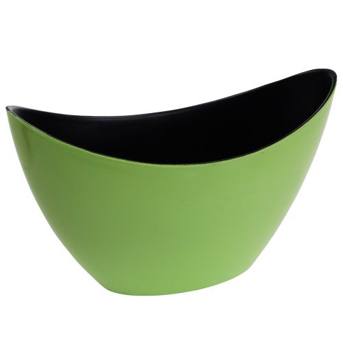 Floristik24 Plant boat green decorative bowl oval 20cmx9cmx12cm